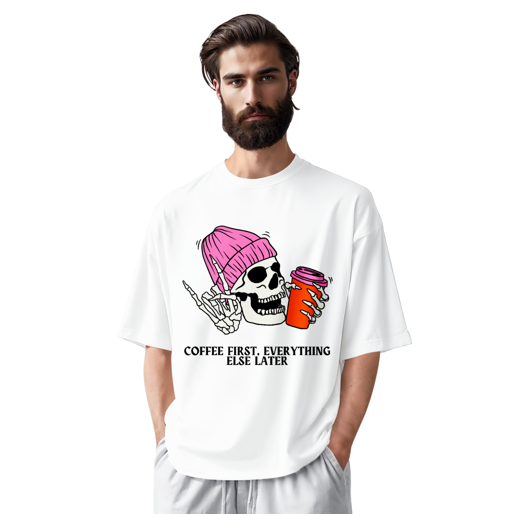 Coffee First Oversize Tee