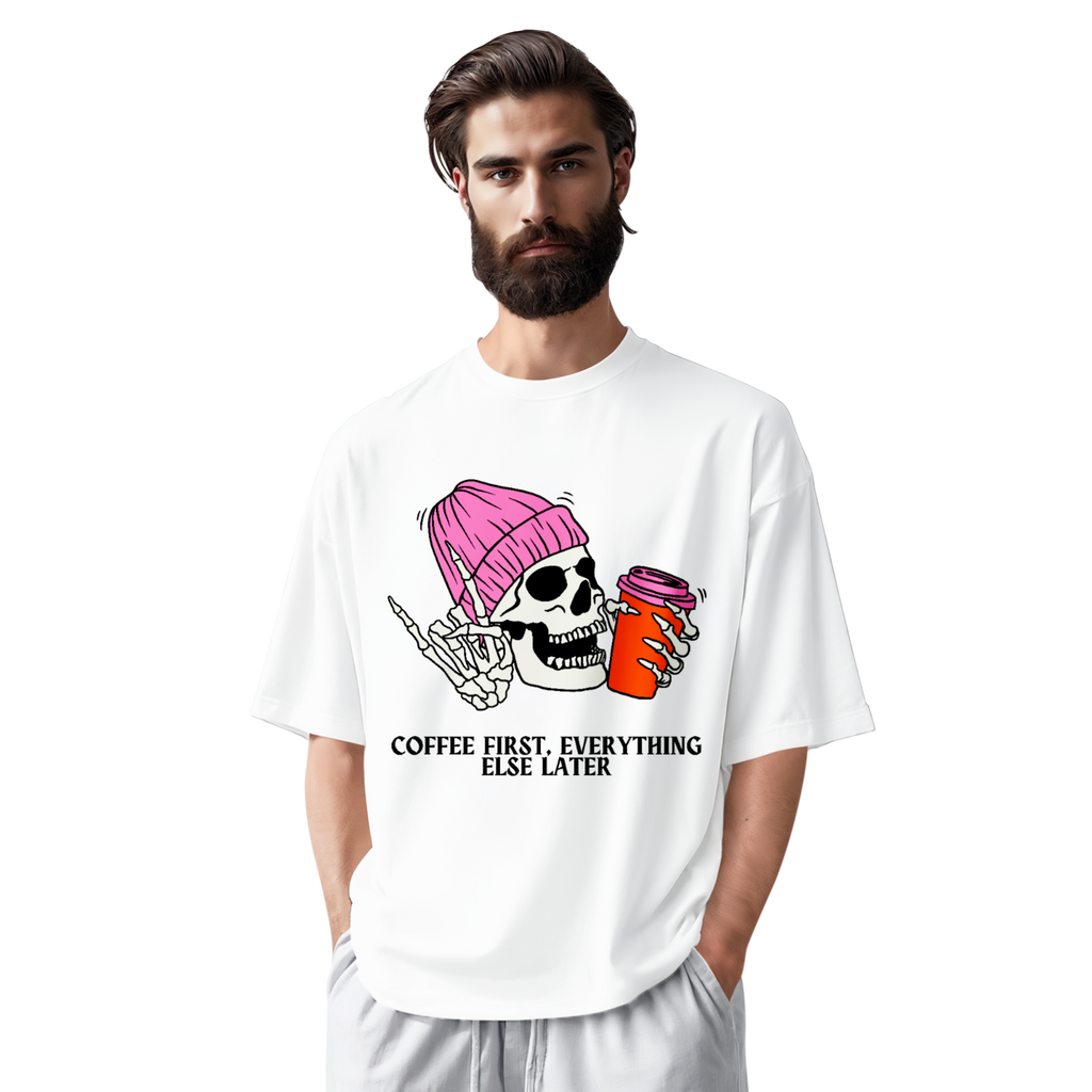Coffee First Oversize Tee