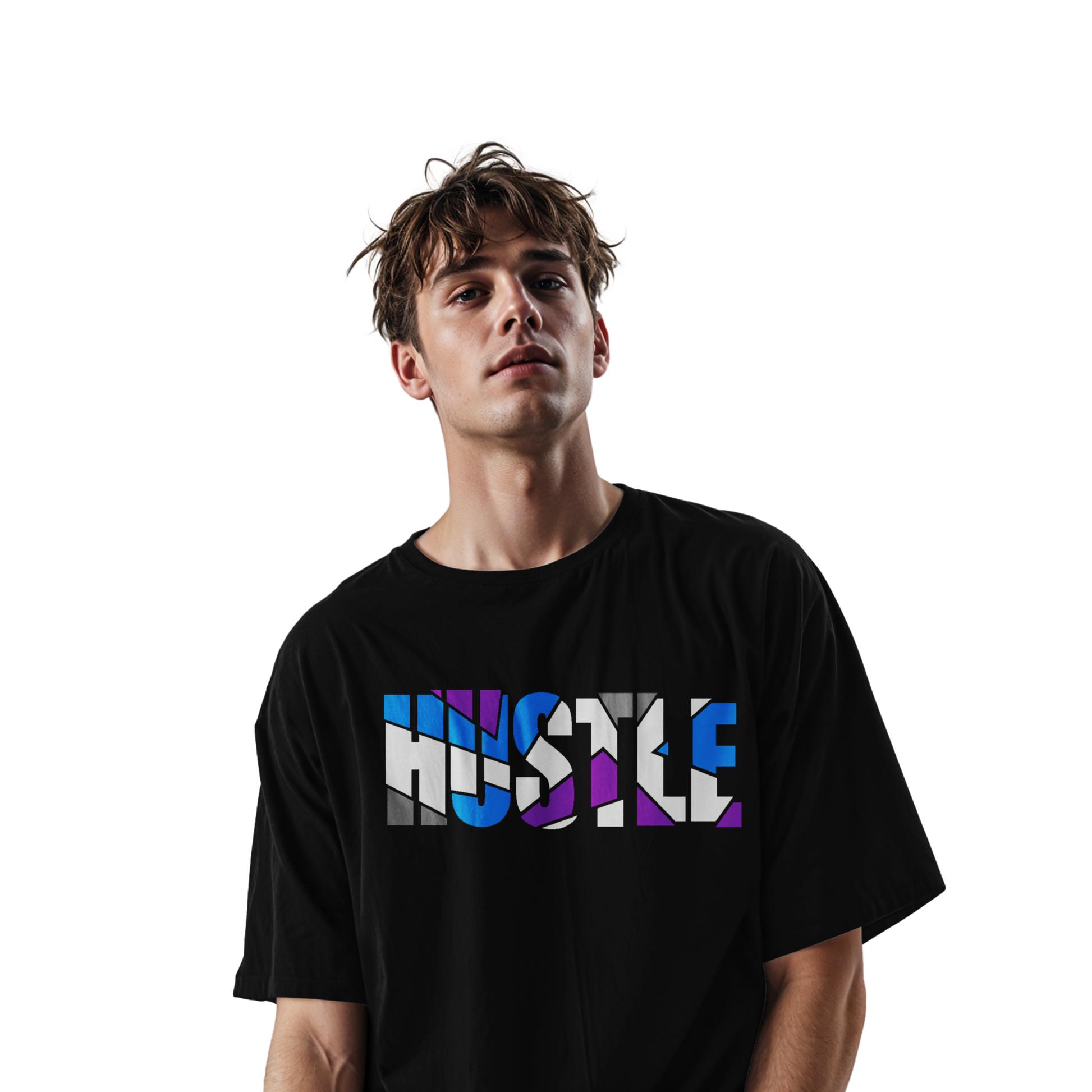 Hustle- Oversize Tee