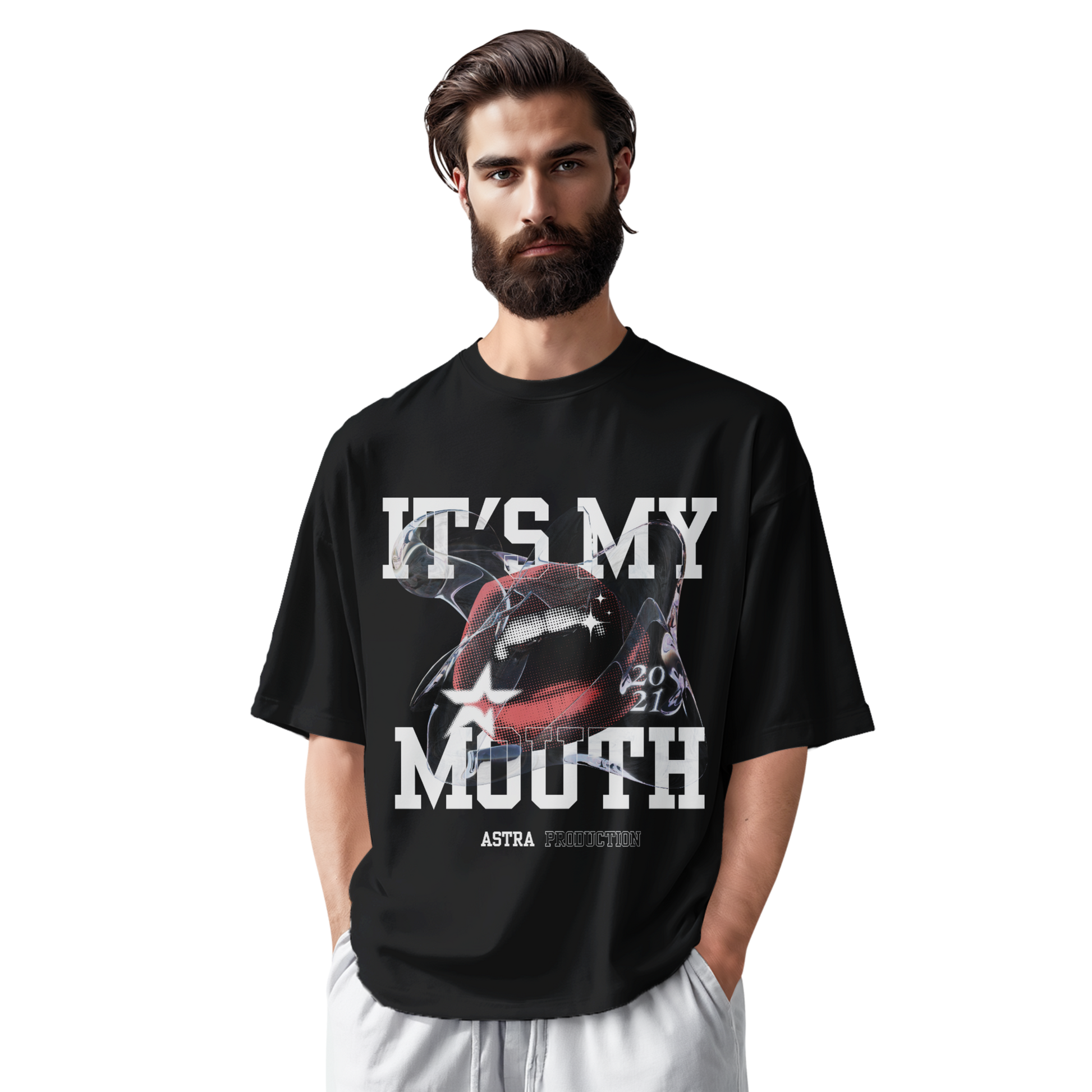 Its My Mouth- Oversized Tee